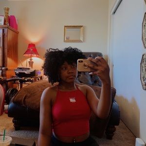 h&m brooklyn halter crop top